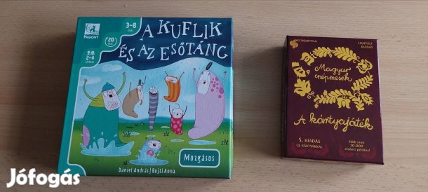 A kuflik és az esőtánc, Magyar népmesék kártyajáték eladó-Új 
