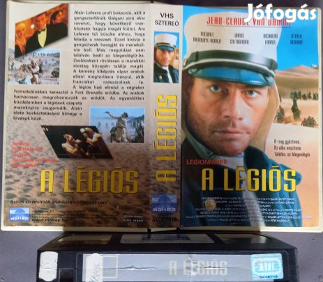 A légiós - akció vhs -nagytok- Jean- Claude Van Damme