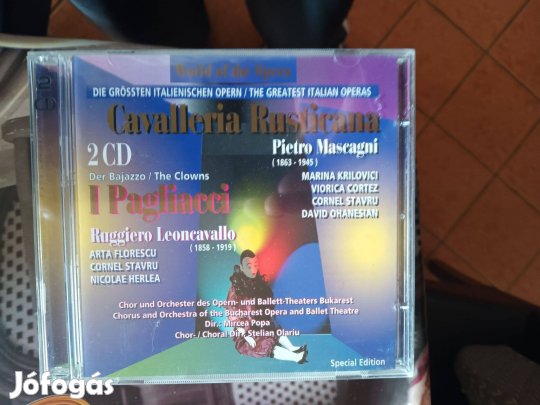 A legnagyobb olasz operák CD lemez eladó