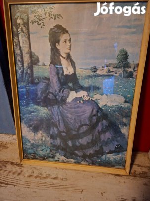 A lila ruhás nő kép