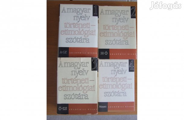 A magyar nyelv történeti-etimológiai szótára 1-4. kötet nyelvészet