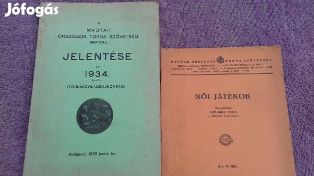 A magyar országos torna szövetség kiadványai 1930
