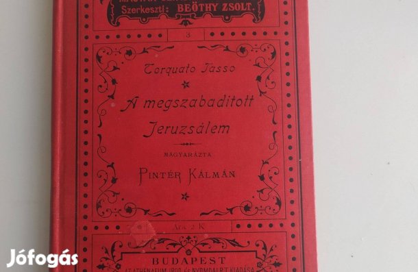 A megszabaditott Jeruzsálem Torquato Tasso Antik könyv