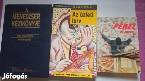 A menedzser kézikönyv + Az üzleti terv + Pénzt de sokat együtt 1200 Ft