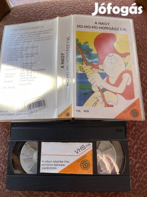 A nagy horgász 1-4 mese vhs.  