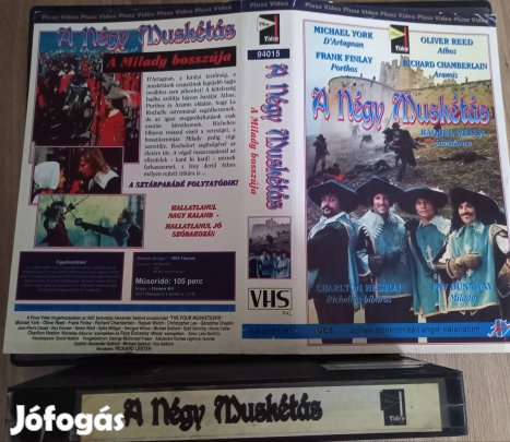 A négy muskétás - kaland vhs - Oliver Reed