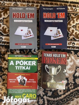 A póker titkai (Texas holdem versenystratégia), 4 db könyv