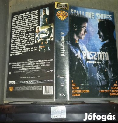 A pusztitó - akció vhs - Sylvester Stallone