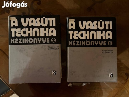 A vasúti technika kézikönyve 2 kötet eladó