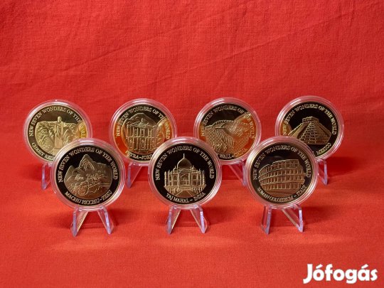 A világ hét csodája emlékérmék 7db