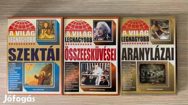 A világ legnagyobb szektái, összeesküvései, és aranylázai, könyvcsomag