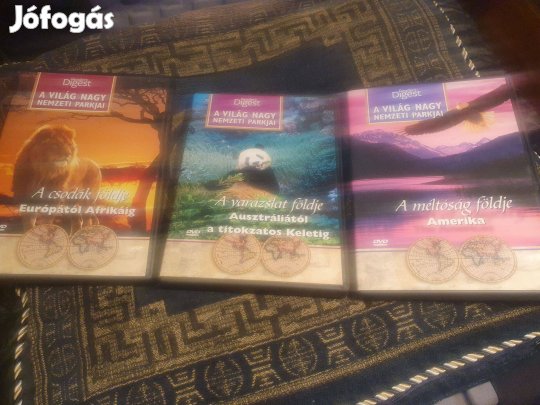 A világ nagy nemzeti parkjai - 3 db DVD