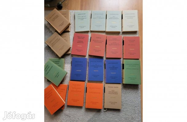 A világirodalom remekei könyvcsomag 23 db könyv