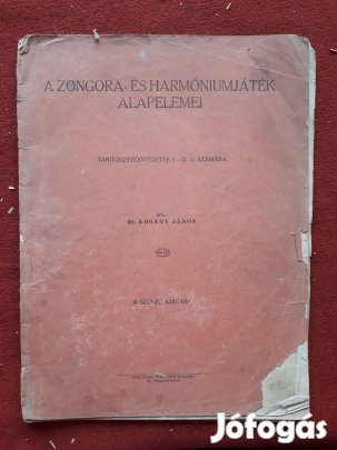 A zongora és harmóniumjáték alapelemei kotta