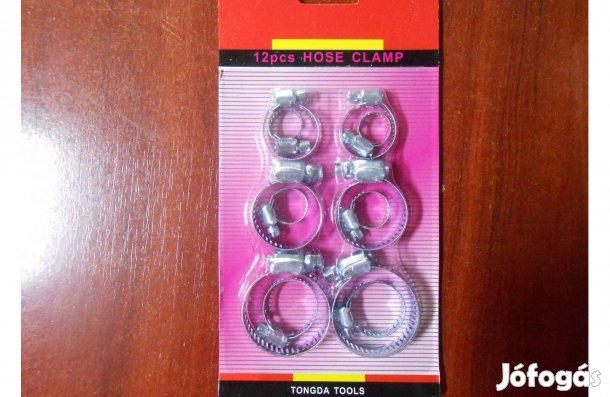 Aba bilincs tömlőbilincs csőbilincs szorítóbilincs készlet 12db