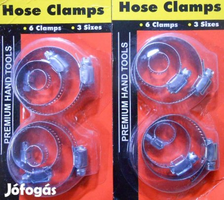 Aba bilincs tömlőbilincs csőbilincs szorítóbilincs készlet 6db