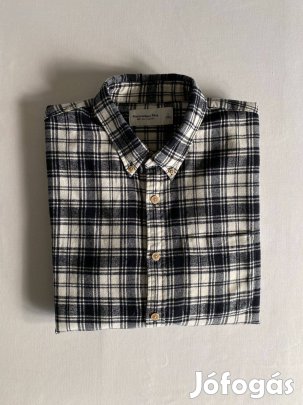 Abercrombie & Fitch férfi kockás flanel ing, L-es