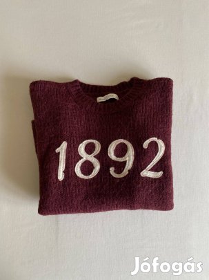 Abercrombie & Fitch női kötött alpaka pulóver, M-es