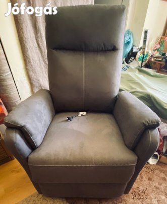 Abildskov elektromos szürke textilbőr fotel