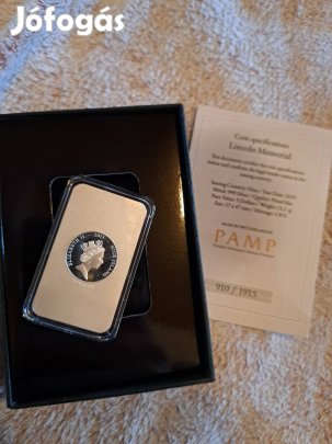 Abraham Lincoln 31 gramm ezüst emlékérem