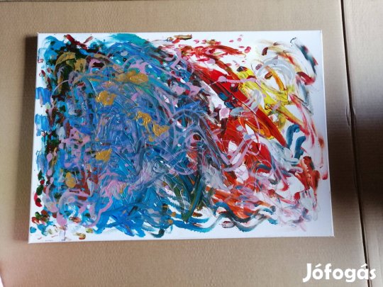Absztrakt Festmény 70x50 cm nagy méret!