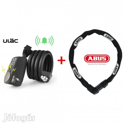 Abus Kerékpár Lánc + Ulac Riasztó Zár
