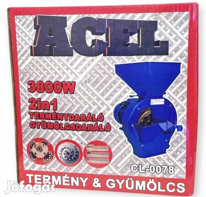 Acel Elektromos Termény Kukorica Daráló 2in1 3800W teljesítménnyel