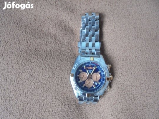 Acél aranyozott kvac óra jó állapotban