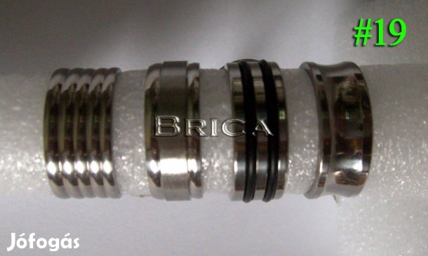 Acél gyűrű karikagyűrű csomag - több méret (4 + 1 db - 1990.- forint)