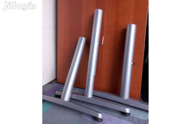 Acél íróasztal lábak, állítható magasság, IKEA Galant márka, 3db