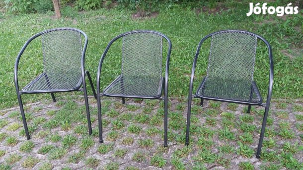 Acél kerti szék eladó