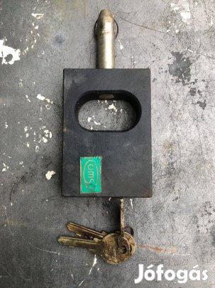 Acél lakat kulccsal eladó