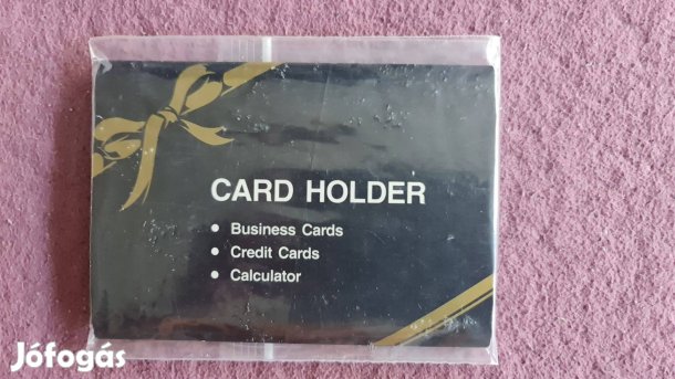 Acél névjegykártya tartó