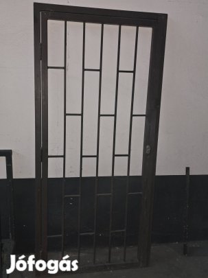 Acél rácsajtó,kompletten 