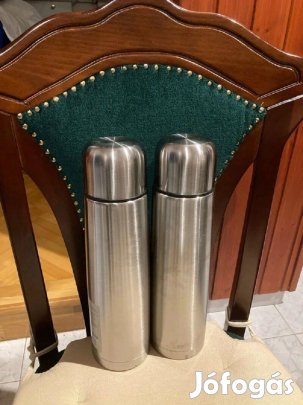 Acél termosz, kulacs 1 literes