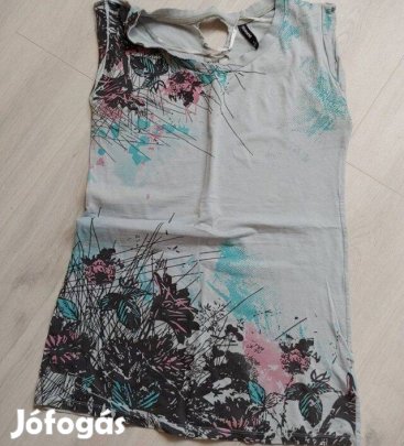 Acélkék női póló,