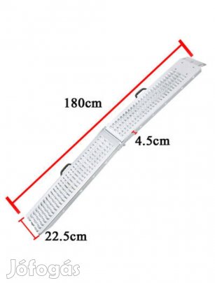 Acélrámpa párban rámpa fűnyírótraktor felhajtó fűnyíró traktor