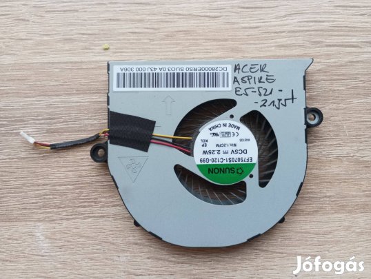 Acer Aspire E5 processzor hűtő ventilátor