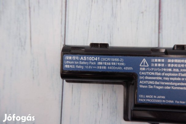 Acer Aspire laptop akkumulátor hibás AS10D41 #2