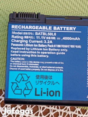 Acer Batbl50L6 nem tesztelt akkumulátor 4000ft óbuda