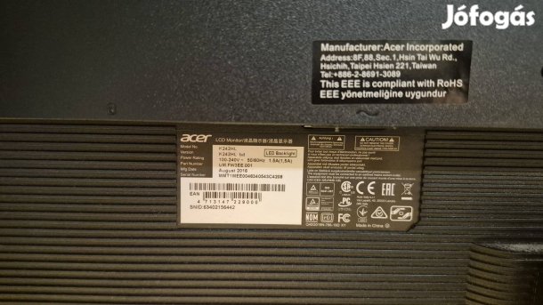 Acer K242HL monitor 