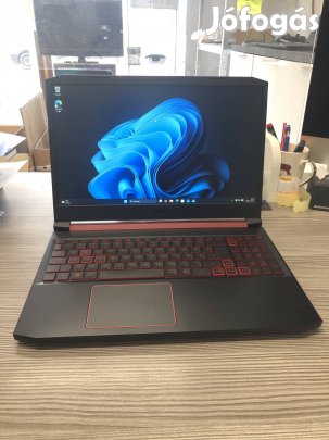 Acer Nitro 5 Gamer laptop, Újszerű, i5-9300, 16GB RAM, Garancia