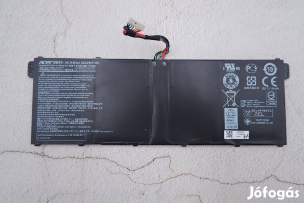 Acer laptop akkumulátor 1-2 perc AC14B18J 3ICP5/57/80