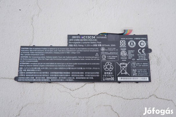 Acer laptop akkumulátor hibás AC13C34 #2