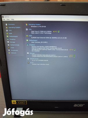 Acer notebook i5 7.gen