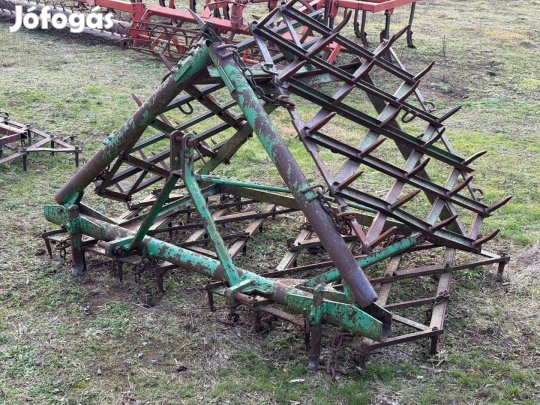 Ackerl 4,5m-es összecsukható borona, fogas, simító