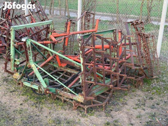 Ackerl 4m-es hidraulikusan csukható boronás kombinátor, fogas, simító