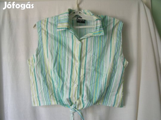 Active 42-es derékban megkötős ujjatlan blúz.Új 97% Pamut