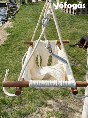 Adamo natúr babahinta párnával baba hinta