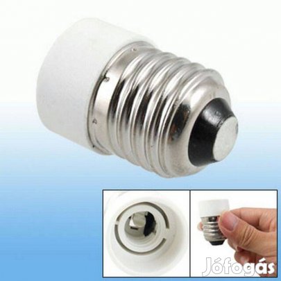 Adapter : E27 -> E14 Foglalat átalakító konverter (_)
